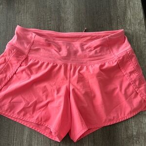 Size 4 Pink Lululemon Shorts